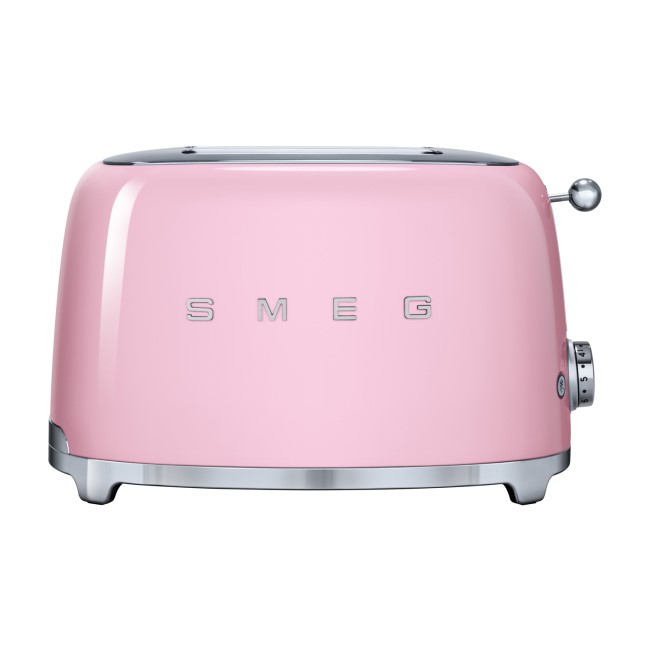 Smeg TSF01PKUK Retro Style 2 Slice Toaster - Pink