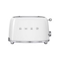 TSF01WHUK Smeg TSF01WHUK 2-Slice Retro White Toaster – Stylish Fast Toasting