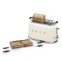 Smeg TSF02CRUK Retro Style 4 Slice Toaster - Cream