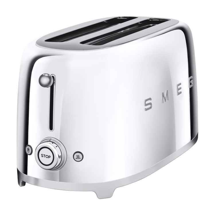 SMEG TSF02SSUK Retro Style 4 Slice Toaster - Chrome