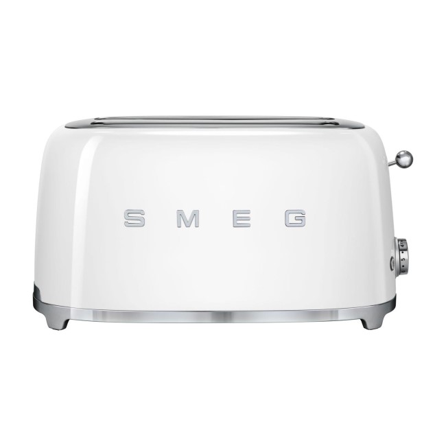 Smeg TSF02WHUK Retro Style 4 Slice Toaster - White