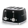 SMEG 50’s Retro Style 4-Slice Toaster - Black