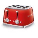 TSF03RDUK Smeg TSF03RDUK 4-Slice Retro Red Toaster – Stylish Fast Toasting