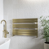 Brass Horizontal Towel Radiator 600 x 1000mm - Tundra Brass Horizontal Towel Radiator 600 x 1000mm - Tundra