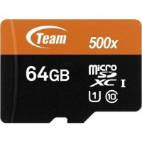 Team Class 10 64GB UHS-1 Micro SD Card Memory Card + SD Adapter Team Class 10 64GB UHS-1 Micro SD Card Memory Card + SD Adapter