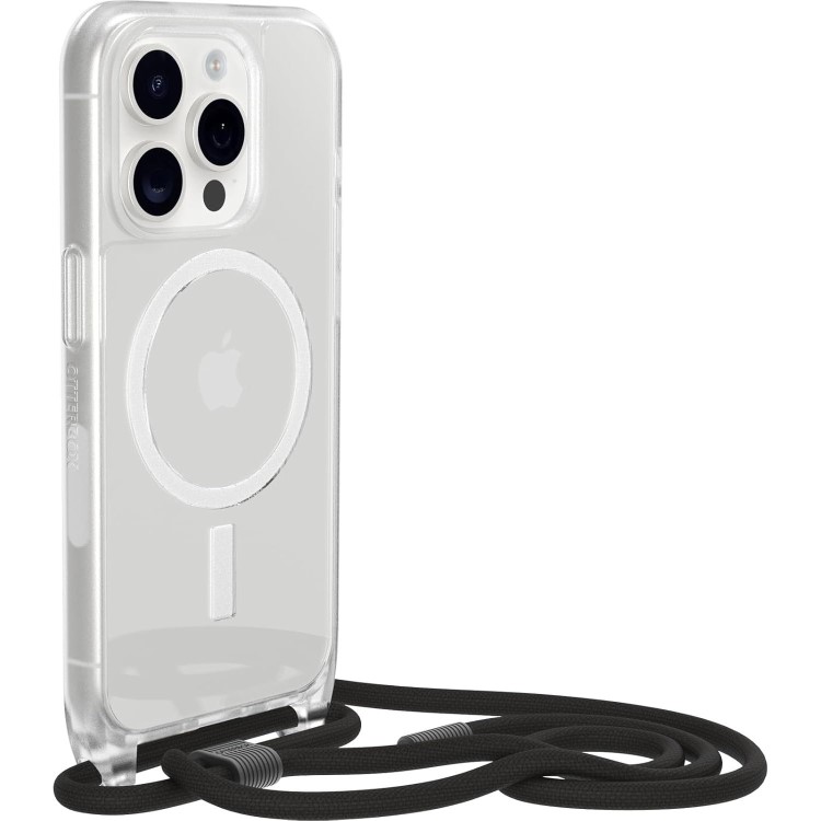 OtterBox React Series Necklace Phone Case MagSafe Case for iPhone 15 Pro Clear