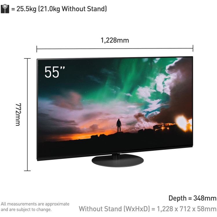 Panasonic JZ980 55 Inch OLED 4K HDR Smart TV