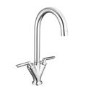 Reginox Chrome Dual Lever Mono Kitchen Mixer Tap - Torino CH