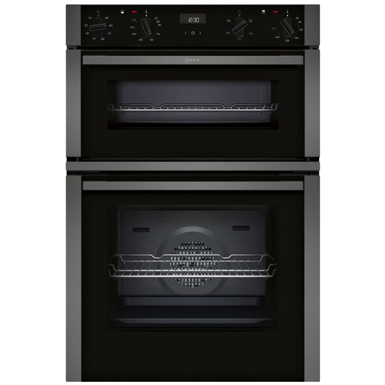 Neff N50 U1ACE2AG3B Built-In Double Oven - Graphite