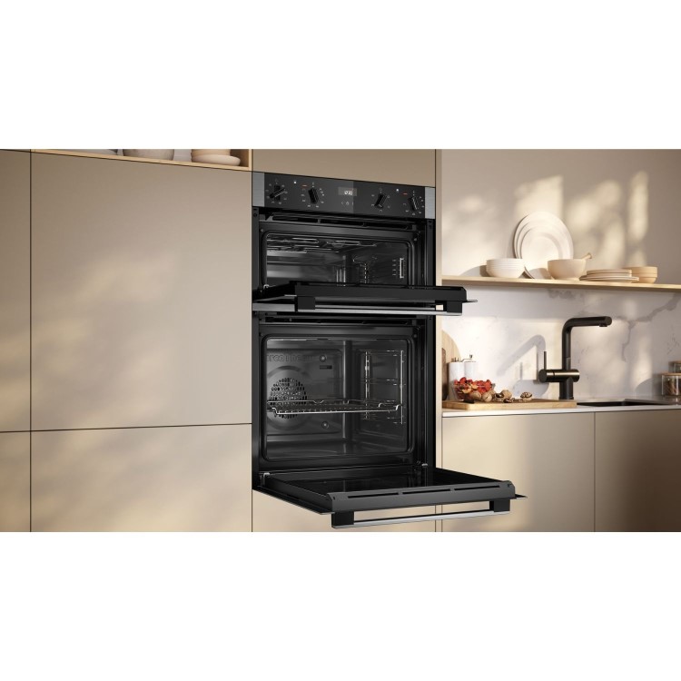 Neff N50 U1ACE2AN3B Built-In Double Oven - Stainless Steel