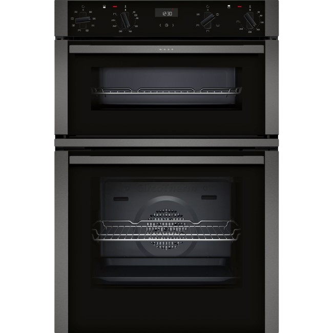 Neff N50 Built-In Electric Double Oven - Graphite Grey