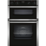Refurbished Neff N50 U1ACI5HN0B 60cm Double Built In Electric Oven With Catalytic Cleaning Stainless Steel