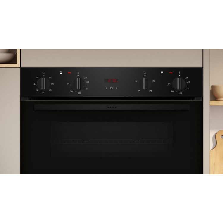 Neff N30 U1DCC0AK3B Electric Built-In Double Oven - Black