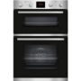 Neff U1HCC0AN0B 5 Function Electric Built In Double Oven With LCD Display - Stainless Steel