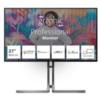 Refurbished AOC Graphic Pro U27U3CV 27" IPS 4K UHD Height-Adjustable USB-C Monitor