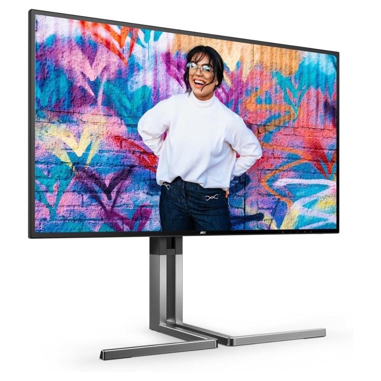 Refurbished AOC Graphic Pro U27U3CV 27" IPS 4K UHD Height-Adjustable USB-C Monitor