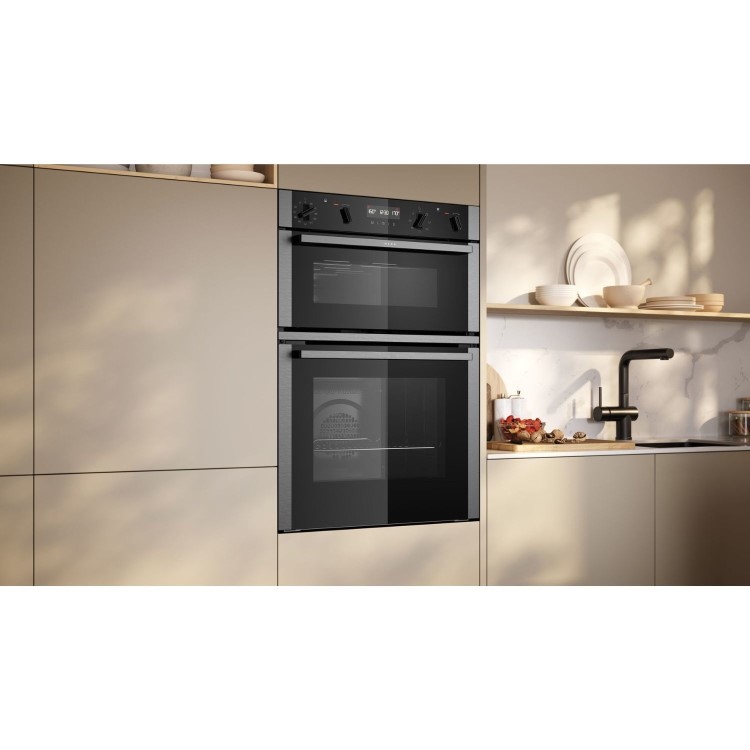 Neff N50 U2ACH7AN7B Built-In Double Oven - Stainless Steel