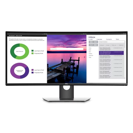 Refurbished Dell UltraSharp 34" IPS UW QHD USB-C Curved Monitor