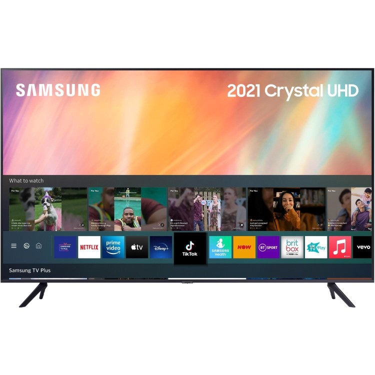 Refurbished Samsung AU7100 43" 4K Ultra HD with HDR10+ LED TV Plus Smart TV