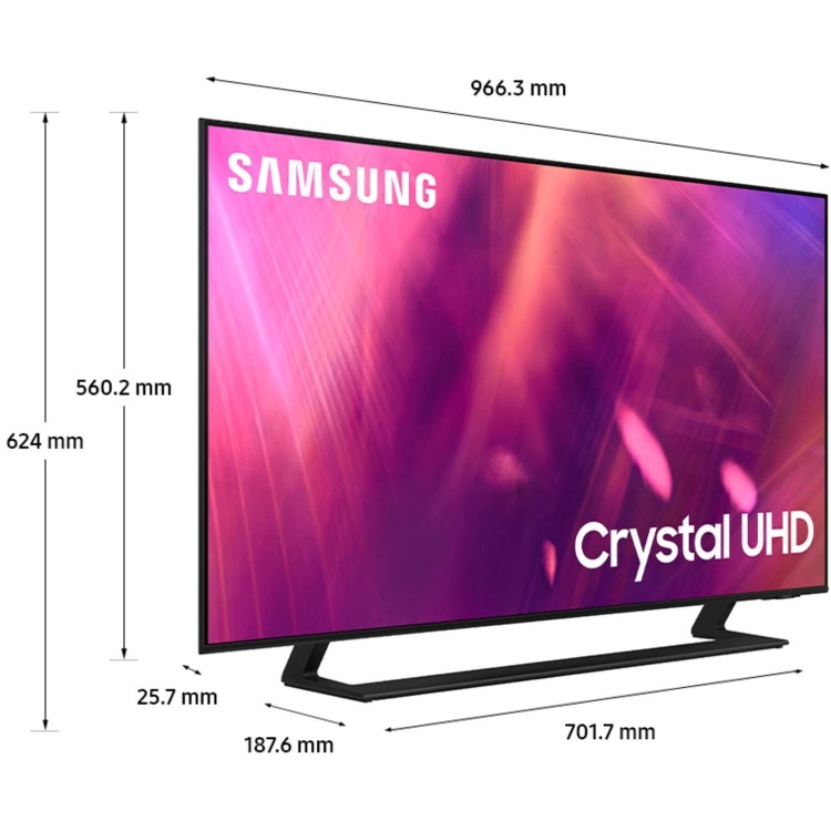 Refurbished Samsung 43" AU9000 4K Ultra HD with HDR10+ LED TV Plus Smart TV
