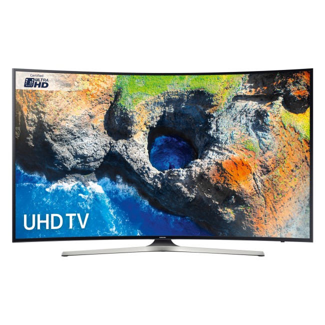 GRADE A1 - Samsung UE55MU6220 55" 4K Ultra HD Curved LED Smart TV with Freeview HD - Wall mount only - No stand provided
