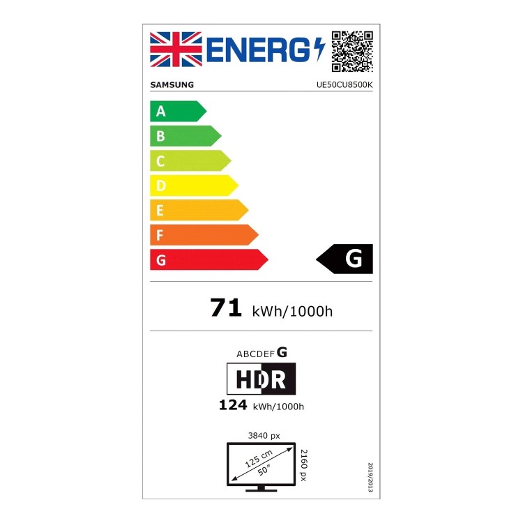 Refurbished Samsung Crystal 50" 4K Ultra HD with HDR10+ Freeview LED Smart TV