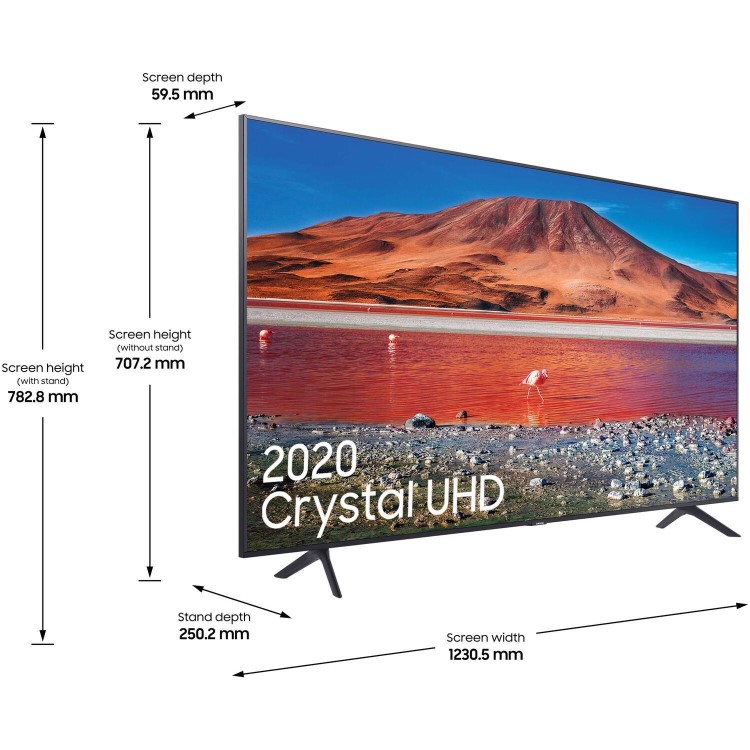 Samsung UE55TU7100KXXU 55" 4K Ultra HD HDR10+ Smart LED TV with TV Plus & Adaptive Sound