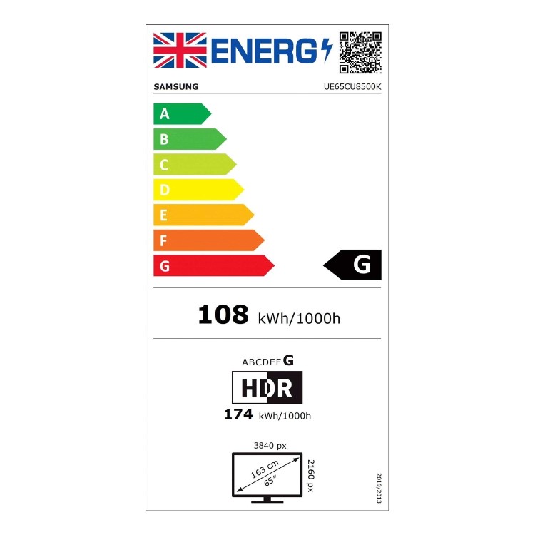 Refurbished Samsung Crystal 65" 4K Ultra HD with HDR10+ LED Freeview Smart TV