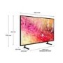 Refurbished Samsung Crystal DU7100 65" 4K Ultra HD with HDR10+ LED Smart TV