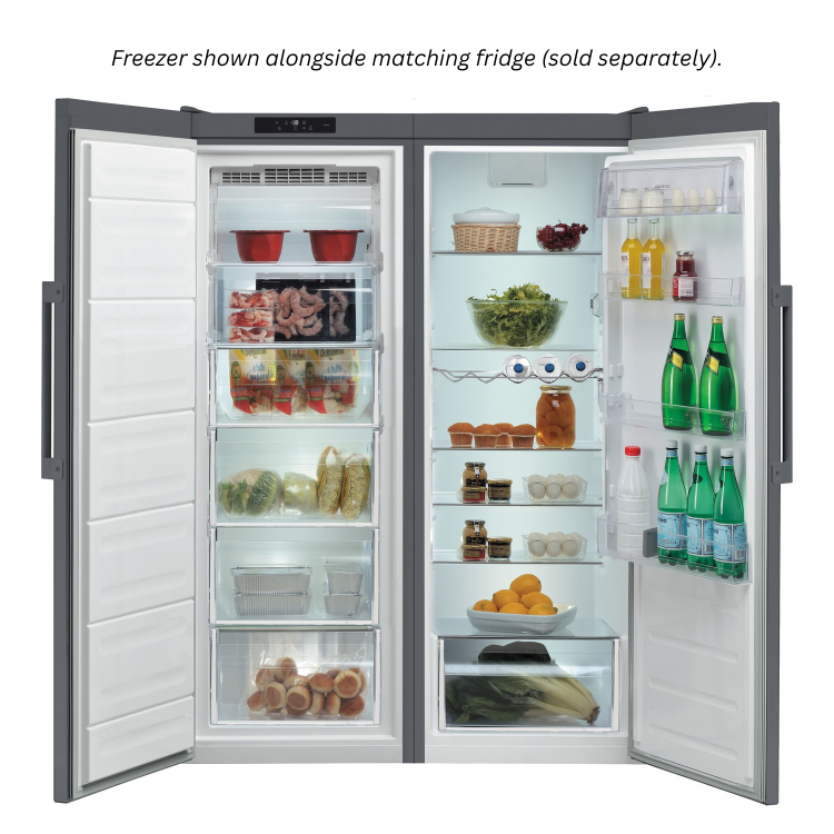 Hotpoint 228 Litre Freestanding Upright Freezer - Graphite