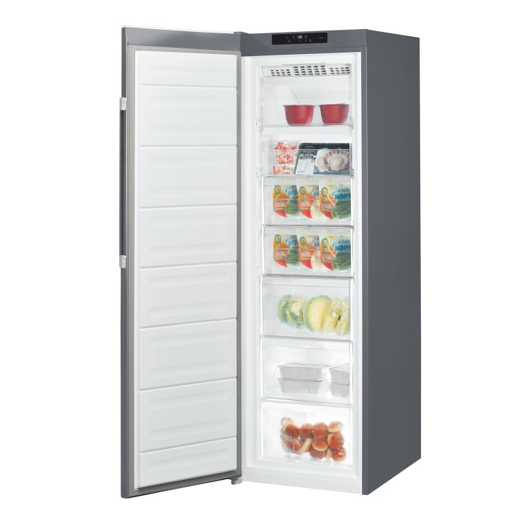 Refurbished Hotpoint UH8F2CGUK Freestanding 263 Litre Upright Frost Free Freezer Graphite