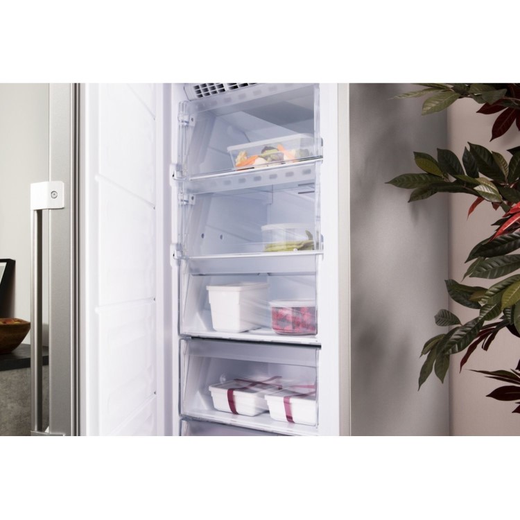 Refurbished Hotpoint UH8F2CGUK Freestanding 263 Litre Upright Frost Free Freezer Graphite