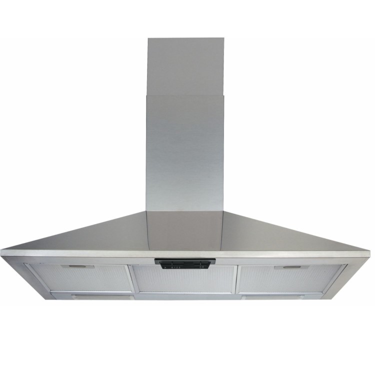 Indesit 60cm Chimney Hood - Silver