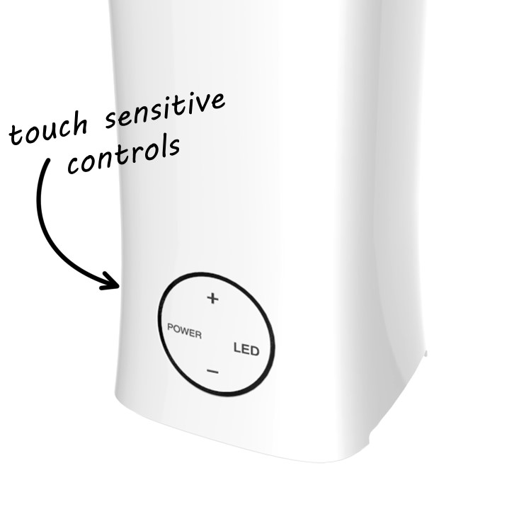 Refurbished electriQ 2L Cool Mist Humidifier and Aroma Diffuser with Ambient Light and up to 10 hours