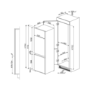 Smeg UKC7280NEP1AO 70/30 Frost Free Integrated Fridge Freezer