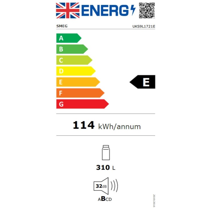 Smeg 310 Litre Integrated In-column Larder Fridge