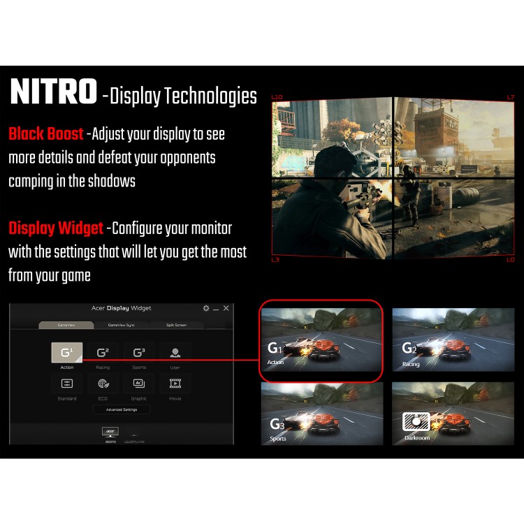 Acer Nitro VG272UV 27" QHD 144Hz Gaming Monitor 