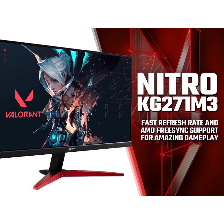 Acer Nitro KG271M3 27" IPS Full HD 180Hz Gaming Monitor