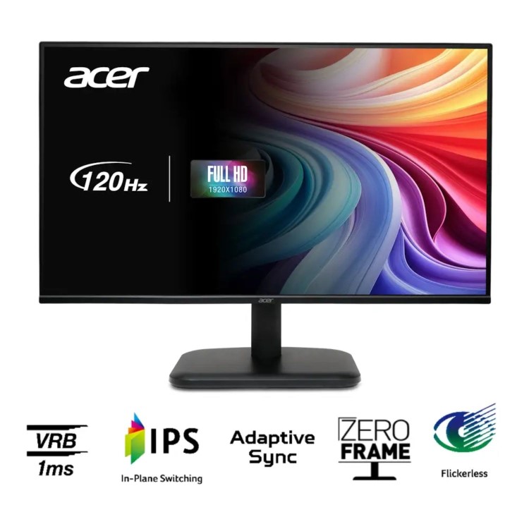 GRADE A1 - Acer EK251Q G 24.5" IPS Full HD 120Hz 1ms Monitor
