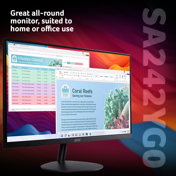 Acer SA242YG 23.8" IPS Full HD FreeSync Monitor