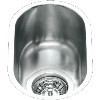 Half Bowl Chrome Stainless Steel Kitchen Sink - Smeg Alba