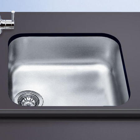 Smeg Alba Single Bowl Stainless Steel Chrome Kitchen Sink - UM45