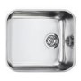 Smeg Alba Single Bowl Stainless Steel Chrome Kitchen Sink - UM45