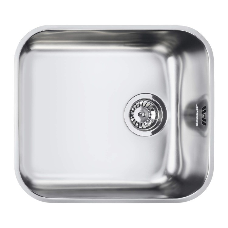Smeg Alba Single Bowl Stainless Steel Chrome Kitchen Sink - UM45