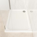 A1/UNBD1290100 GRADE A1 - 1200x900mm Rectangular 45mm White Stone Resin Shower Tray – Pearl