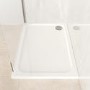 1200x900mm Rectangular Shower Tray – Low Profile 45mm – Stone Resin – White – Pearl