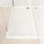 1700x700mm Rectangular Shower Tray – Low Profile 45mm – Stone Resin – White – Pearl