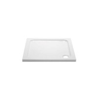 GRADE A1 - 900x900mm Square Shower Tray 45mm - White Acrylic Stone Resin - Pearl GRADE A1 - 900x900mm Square Shower Tray 45mm - White Acrylic Stone Resin - Pearl