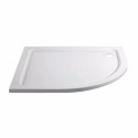 A1/UNBD976RQ100 ONLY OPENED - 900x760mm White Acrylic Capped Stone Resin Right Hand Offset Quadrant Shower Tray - Pearl