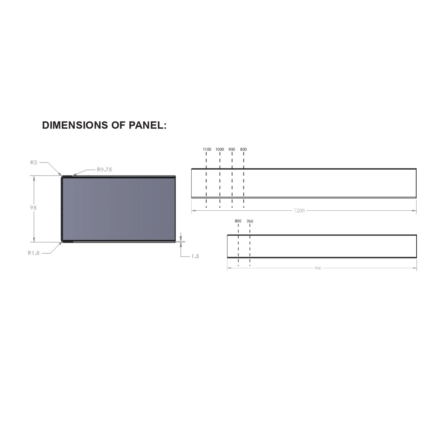 Panel Riser Try Angles 95mm High Riser Panel Kit Suitable for Pearl Shower Trays - Page 1 ...